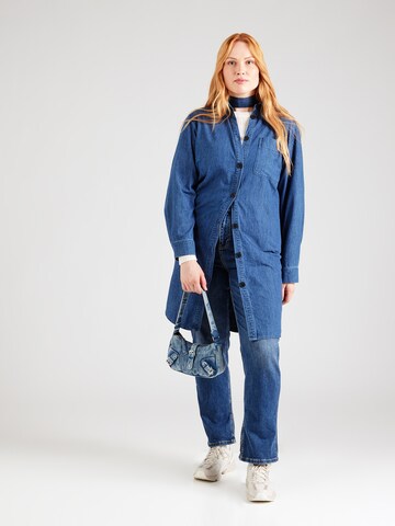 Vero Moda Curve Shirt Dress 'VMCEloise' in Blue