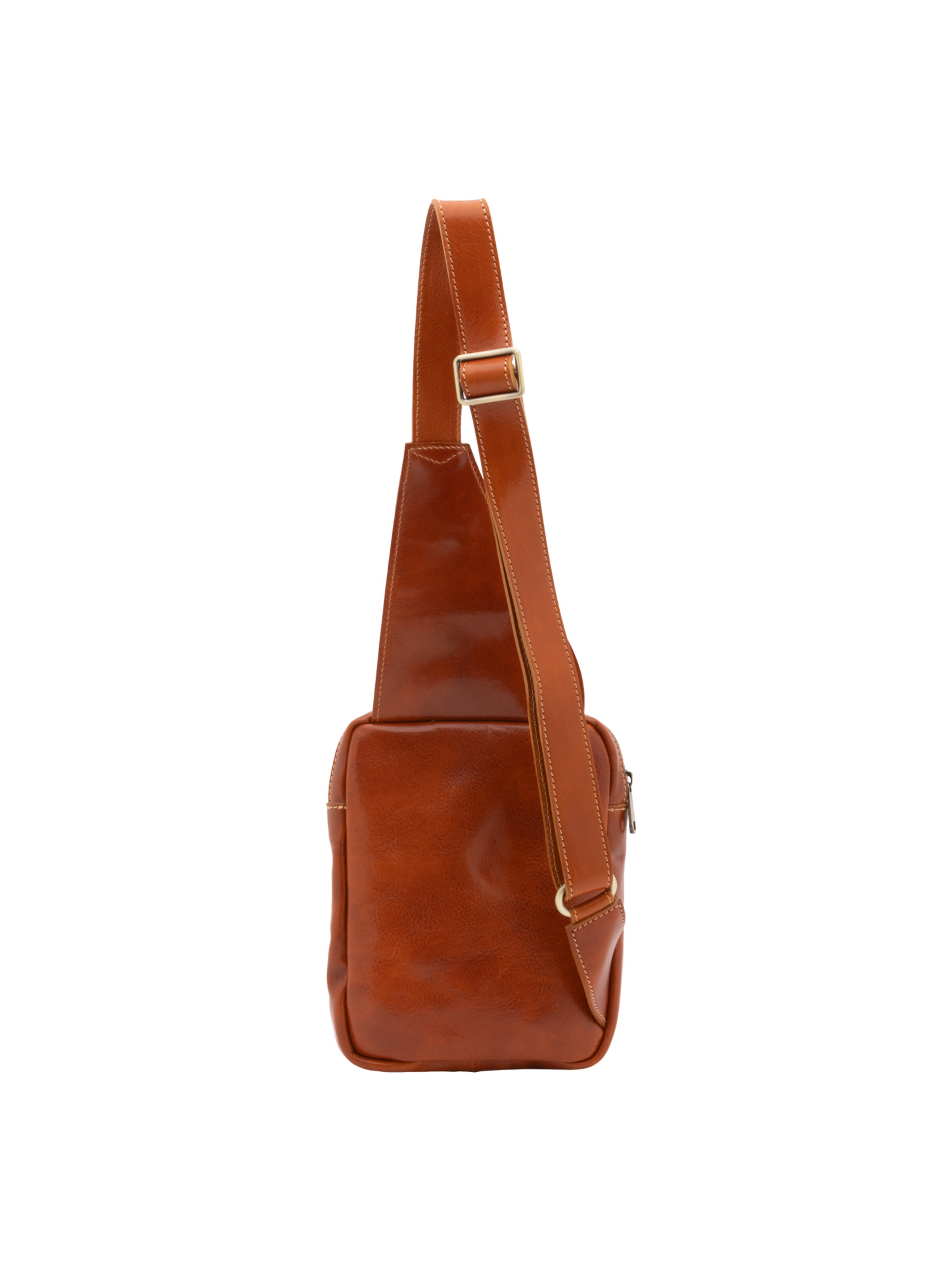 Borsa a tracolla 'Borsa a tracolla uomo in vera pelle - Made in Italy' di I Fratelli in beige