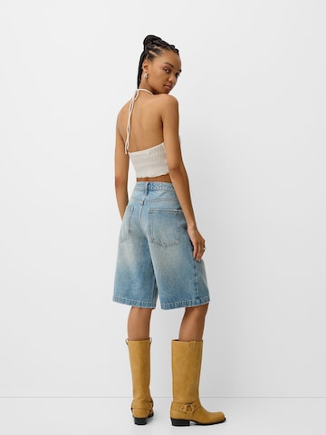 Tops en tricot Bershka en blanc