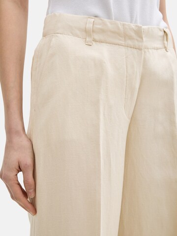 Loosefit Pantalon à plis 'Lea' TOM TAILOR en beige