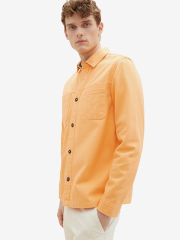 TOM TAILOR Regular fit Button Up Shirt in Orange