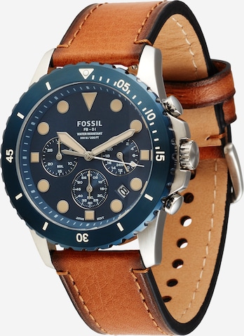 FOSSIL - Reloj analógico en azul: frente