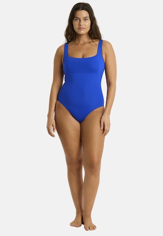 SEA LEVEL Badeanzug 'Essentials' in Blau