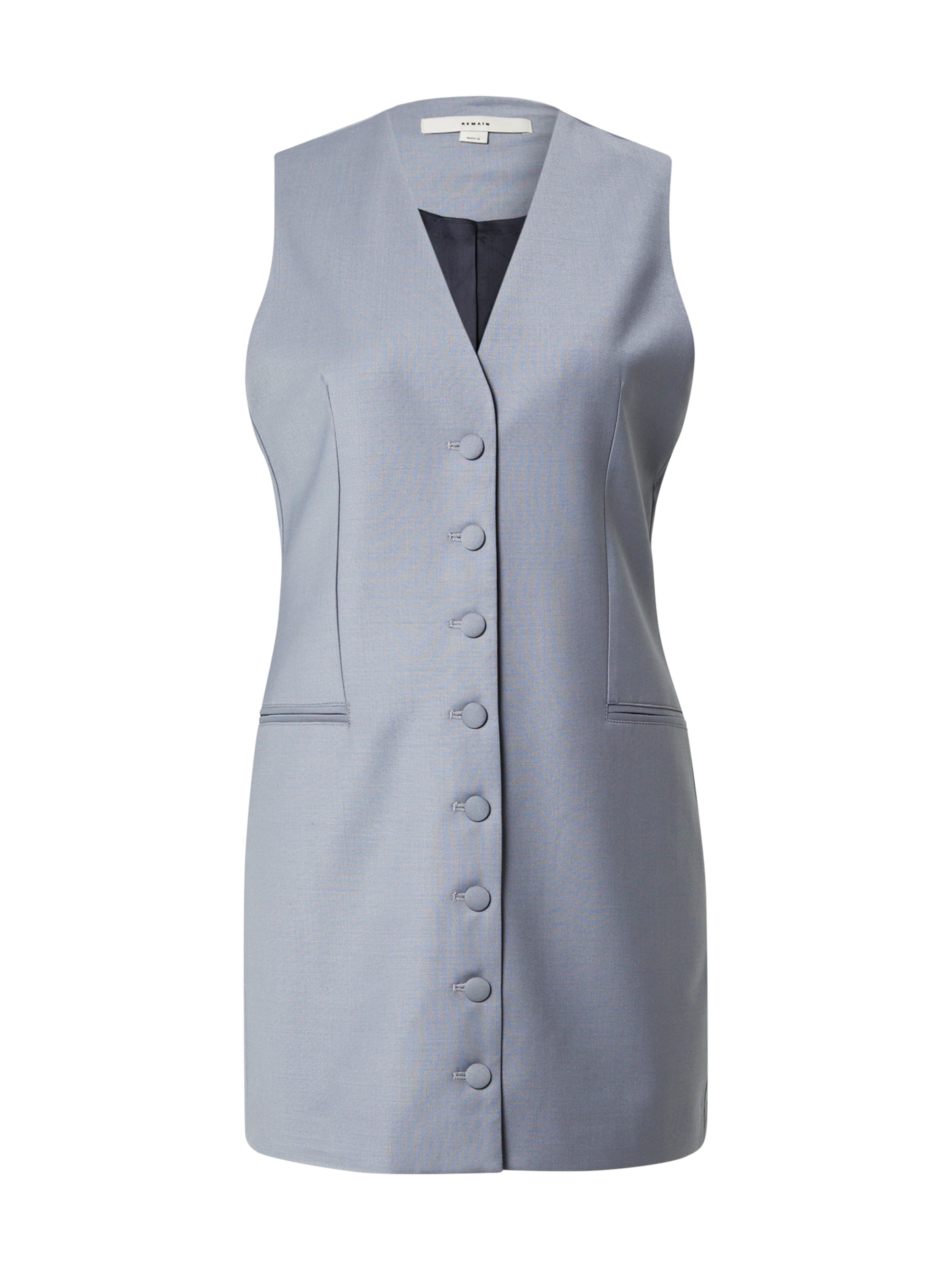 pelēks REMAIN Blūžkleita: no priekšpuses