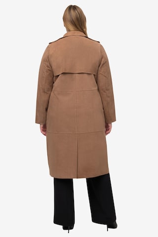 Ulla Popken Between-Seasons Coat in Brown