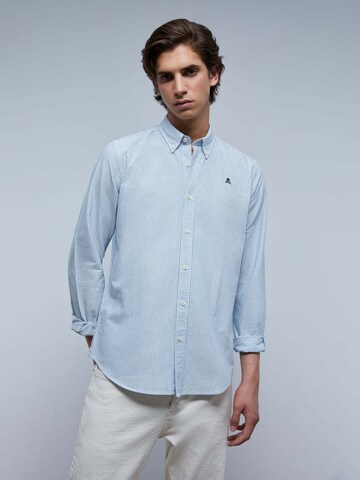 Scalpers Comfort fit Button Up Shirt in Blue