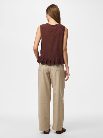 PIECES Bluse 'PCPaige' i brun