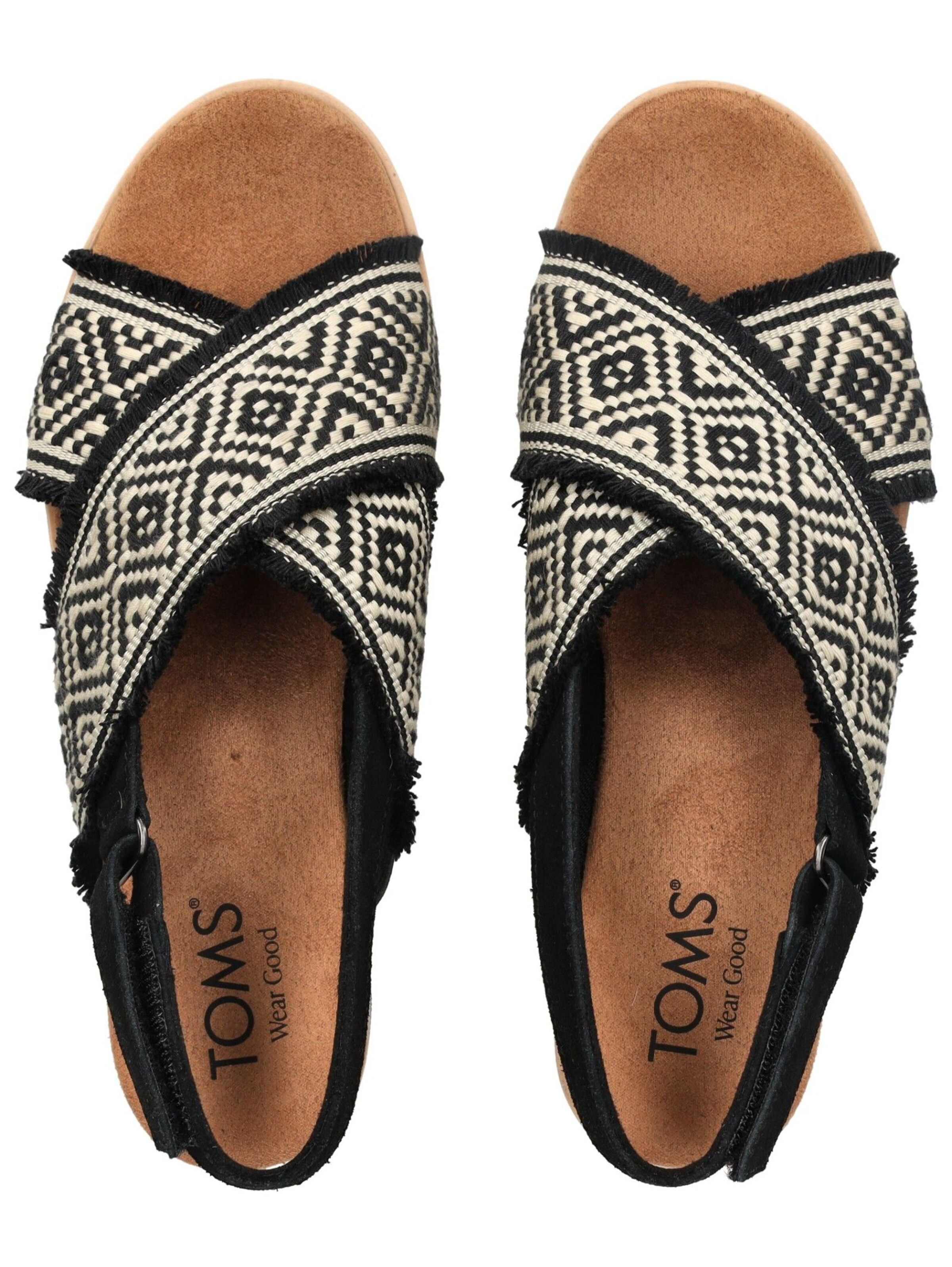 TOMS Sandaal in Zwart