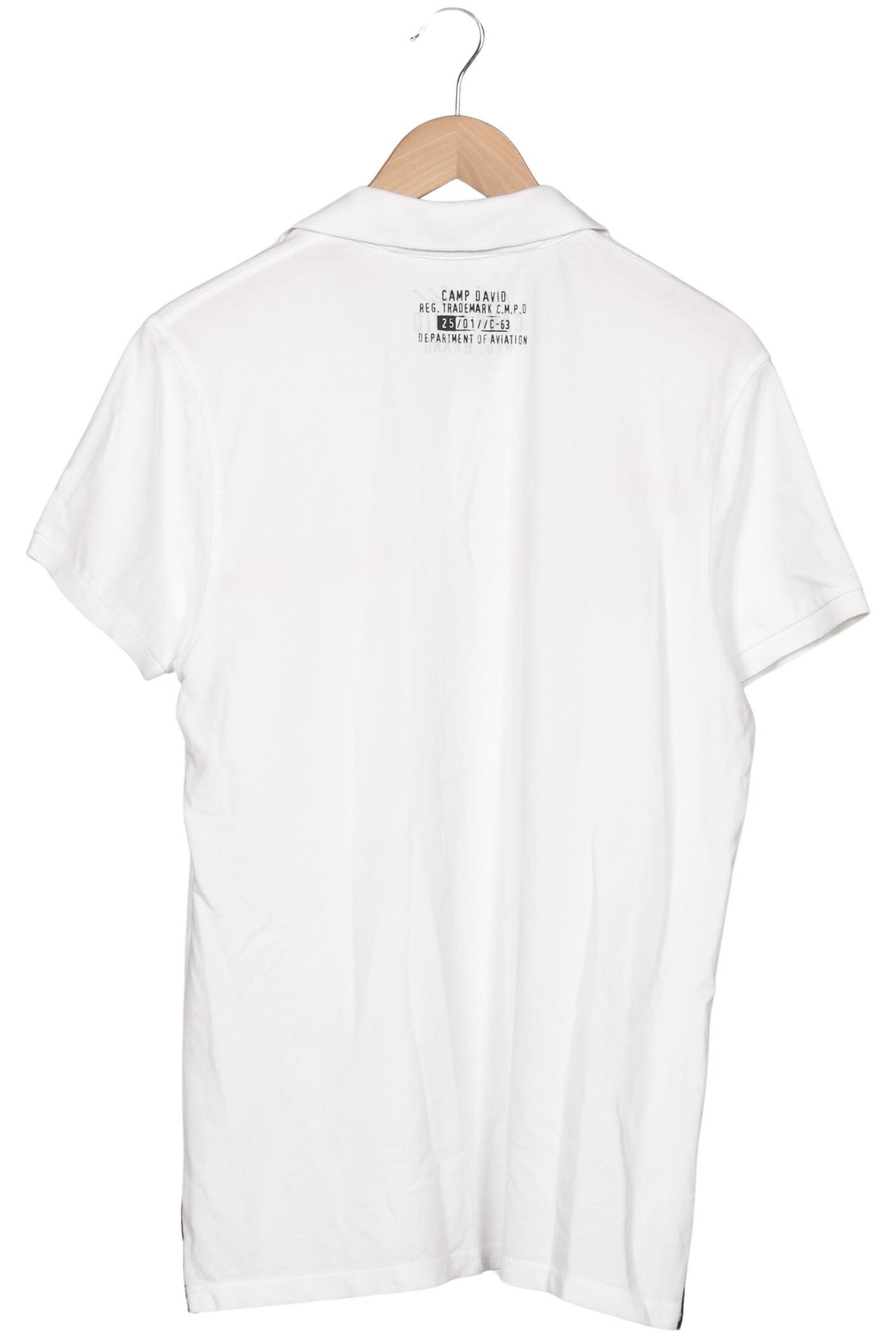 CAMP DAVID Poloshirt 8XL in Weiß