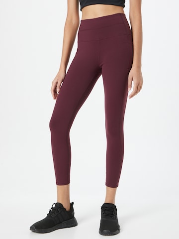 SKECHERS Skinny Sportbroek in Lila: voorkant