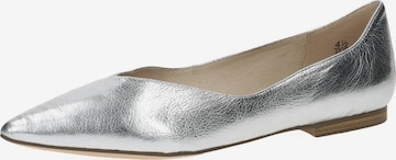 CAPRICE Ballet Flats in Silver: front