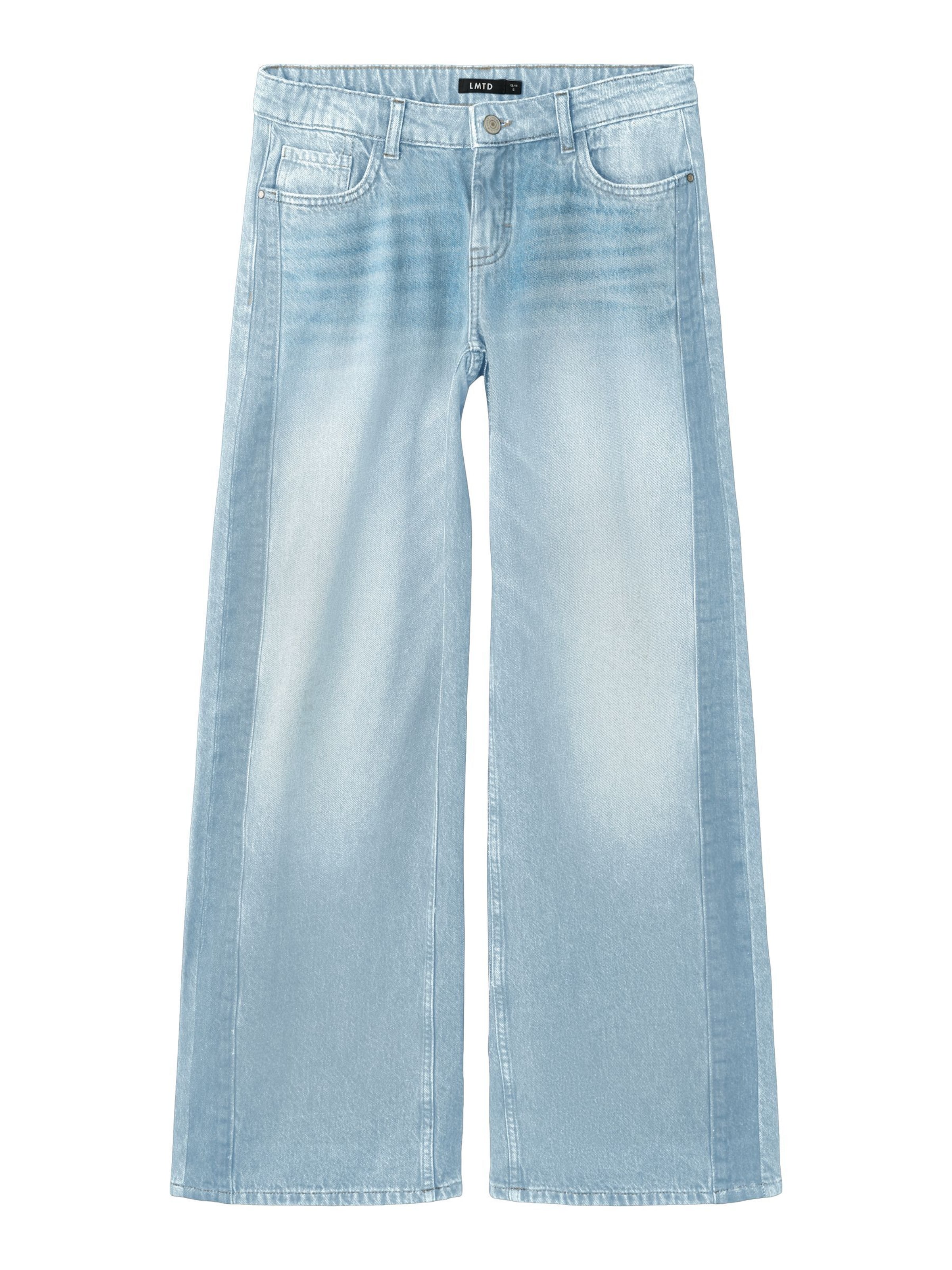 LMTD Wide leg Jeans in Blue: front
