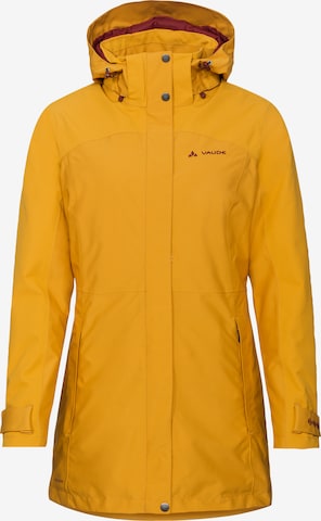 VAUDE Outdoorjas 'Skomer' in Geel: voorkant