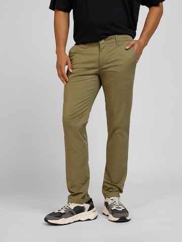 yazubi Slim fit Chino Pants 'Dustin' in Green: front