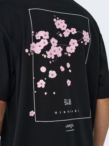 Only & Sons T-Shirt 'ONSCIFF' in Schwarz