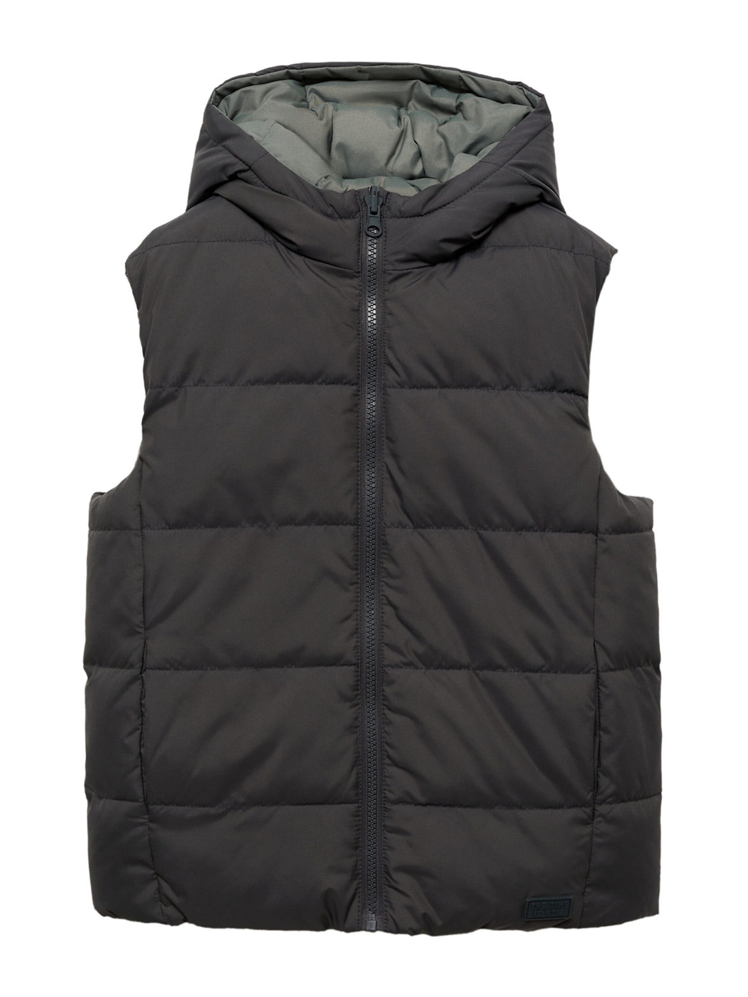 MANGO KIDS Bodywarmer 'Mario' in Grijs: voorkant