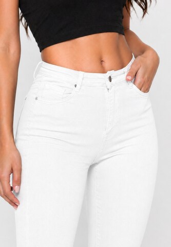 Elara Skinny Jeansy w kolorze biały