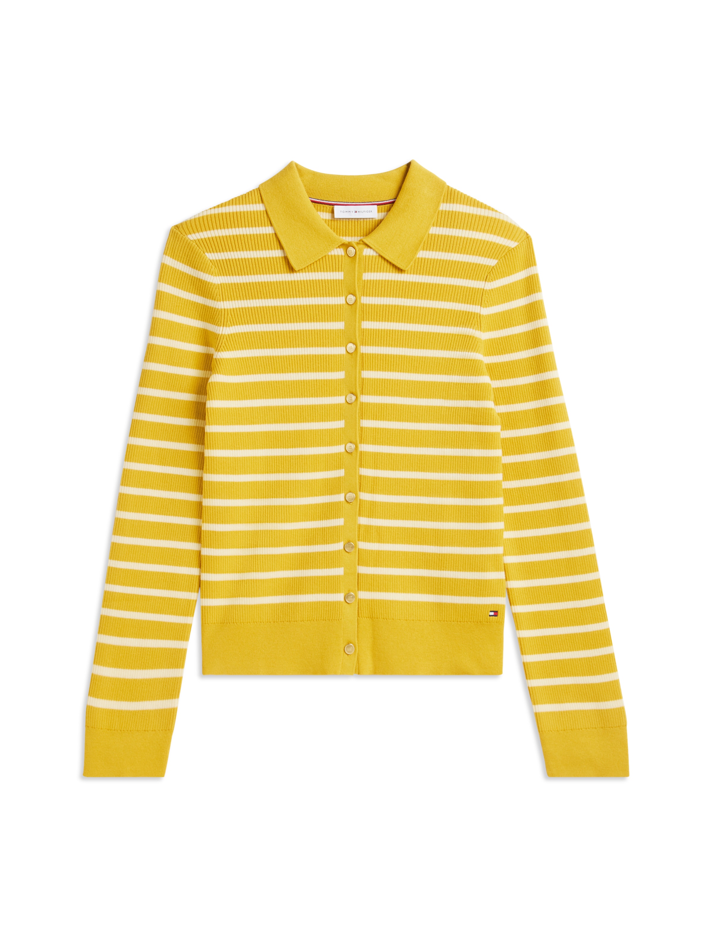 TOMMY HILFIGER - Cárdigan en amarillo: frente