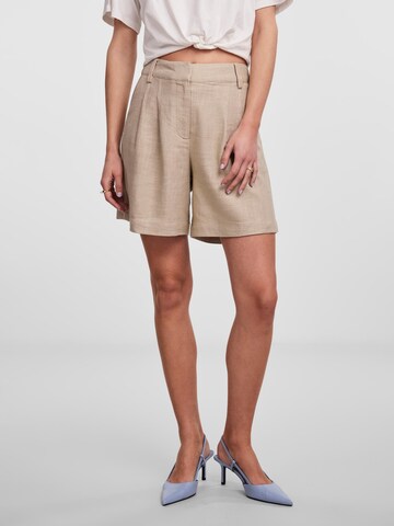 Y.A.S Loose fit Pleat-front trousers 'ISMA' in Beige: front