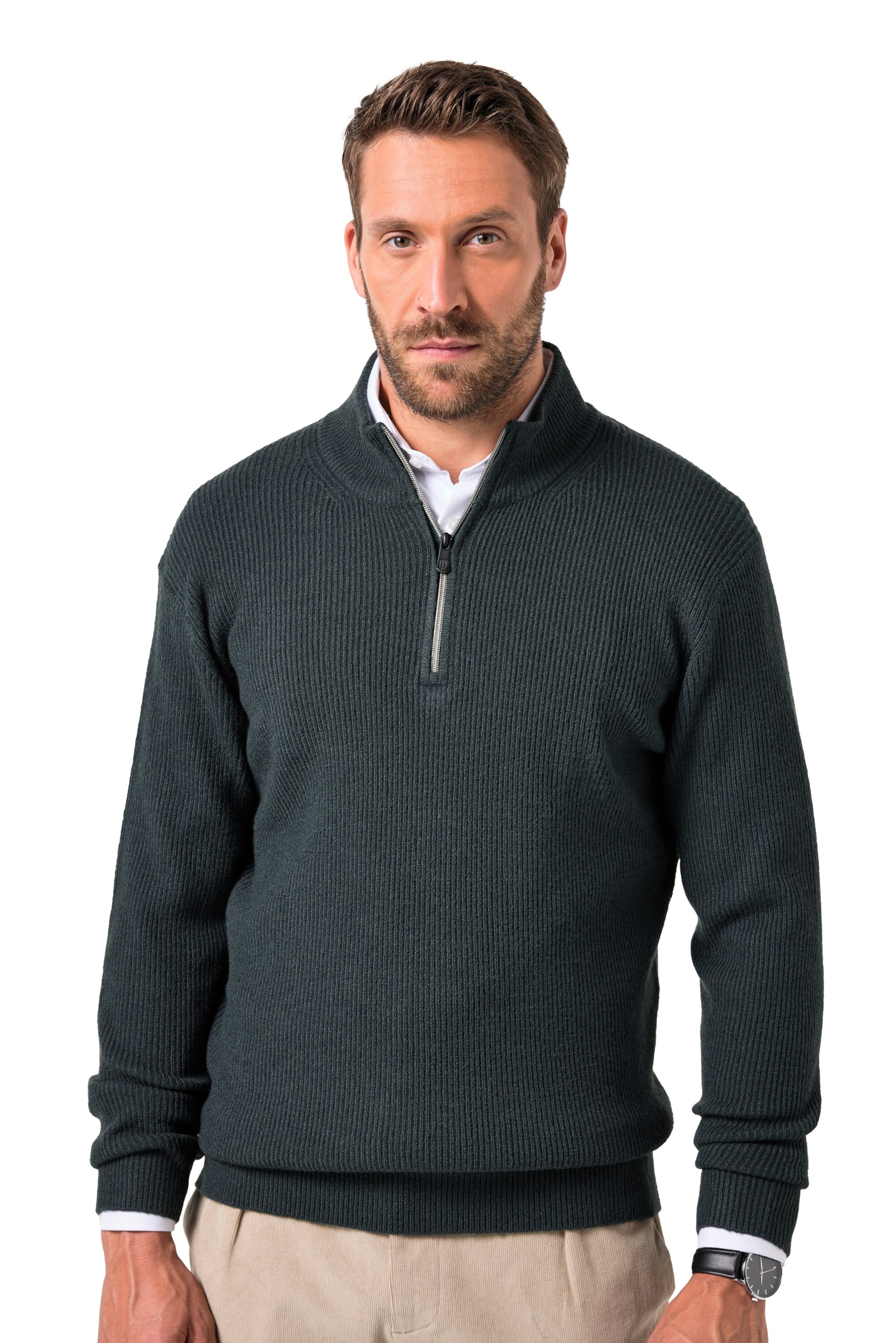 Pull-over JP1880 en vert : devant