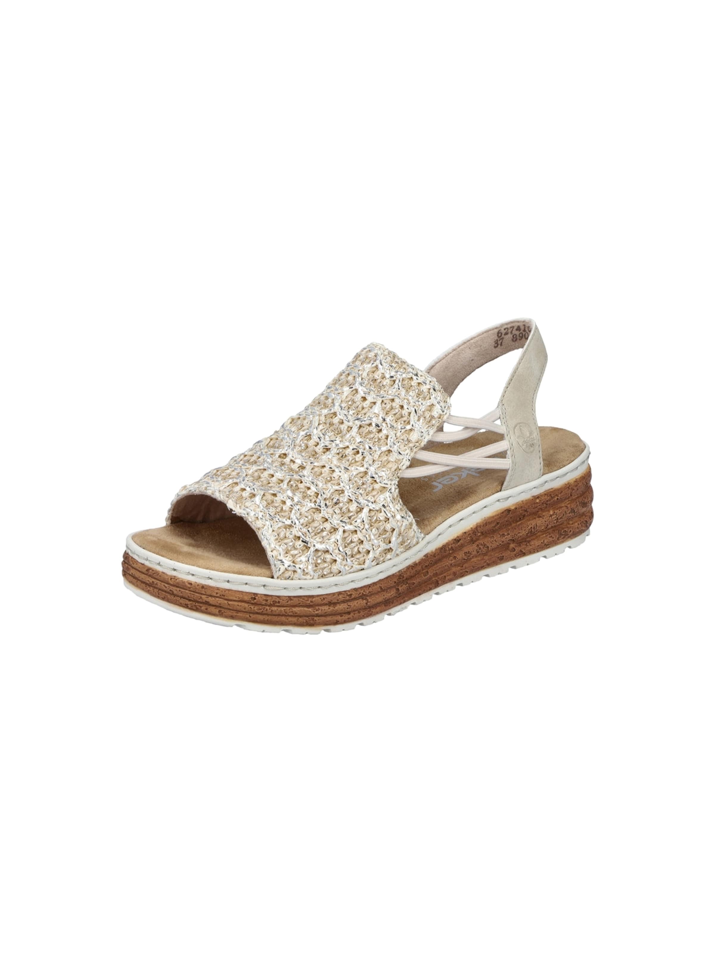 Sandales Rieker en beige : devant