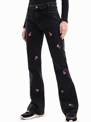 Desigual Bootcut Jeans 'VIDIN' in Zwart: voorkant