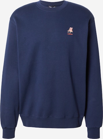 Iriedaily Sweatshirt 'Homeoffice' in Blau: Vorderseite