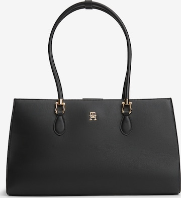 Cabas 'Shoulder' TOMMY HILFIGER en noir : devant