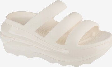 Sandales Crocs en blanc : devant