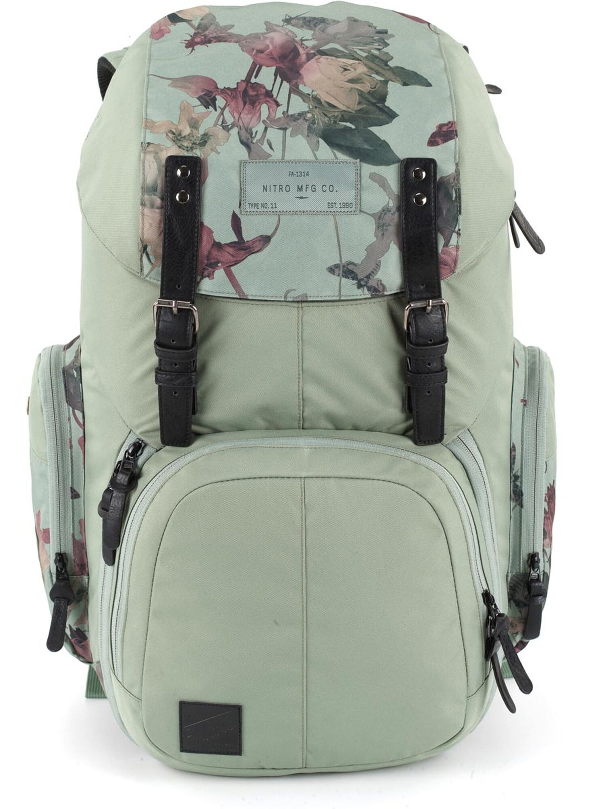 NITRO Rucksack WEEKENDER in Grün: Vorderseite