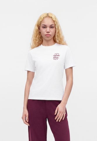 Calvin Klein Jeans Тениска 'CLASSIC' в бяло: отпред