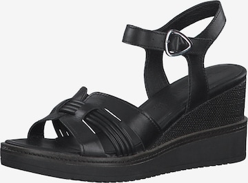 TAMARIS Sandals in Black: front