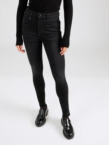 BOSS Skinny Jeans 'Kitt' in Black: front