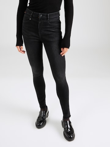 BOSS Orange Skinny Jeans 'Kitt' in Black: front