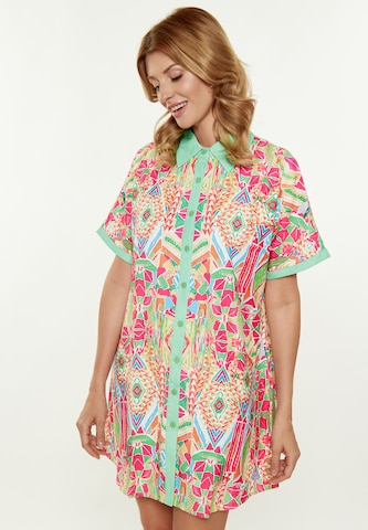 Usha Blousejurk in Groen: voorkant