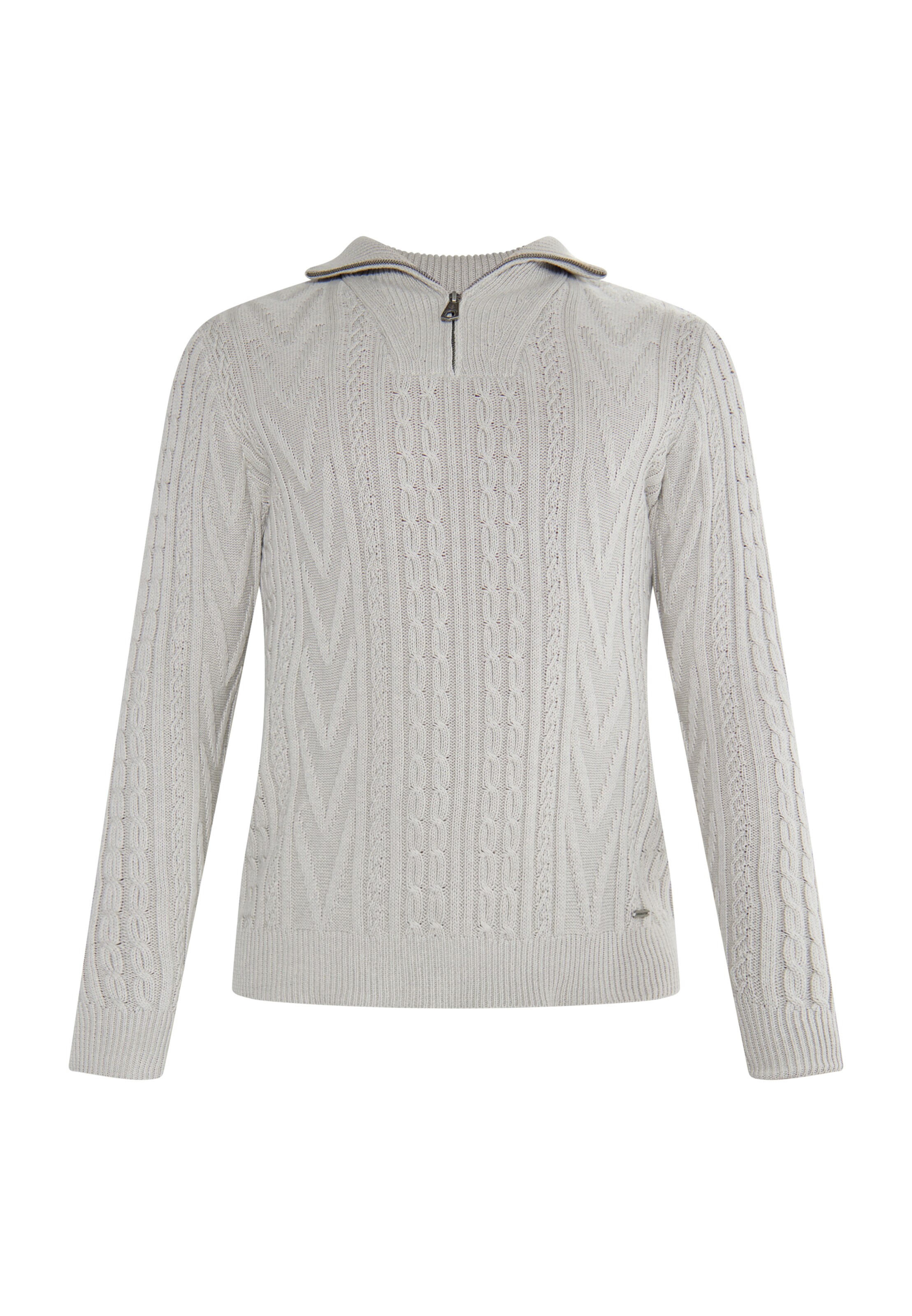 DreiMaster Vintage Sweater in Grey: front