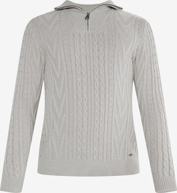 Pull-over DreiMaster Vintage en gris : devant