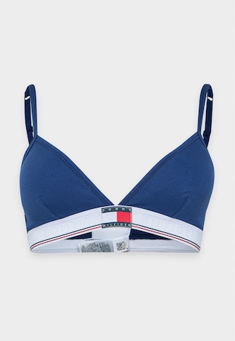 Tommy Hilfiger Underwear Сутиен с триъгълни чашки Сутиен 'VARSITY' в синьо: отпред