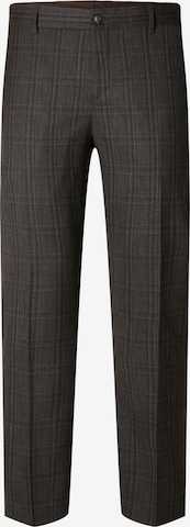 SELECTED HOMME Slimfit Spodnie w kant 'Neil' w kolorze brązowy: przód
