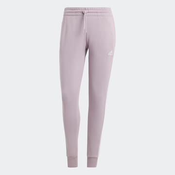 ADIDAS SPORTSWEAR Zwężany krój Spodnie sportowe '3S FL' w kolorze fioletowy: przód