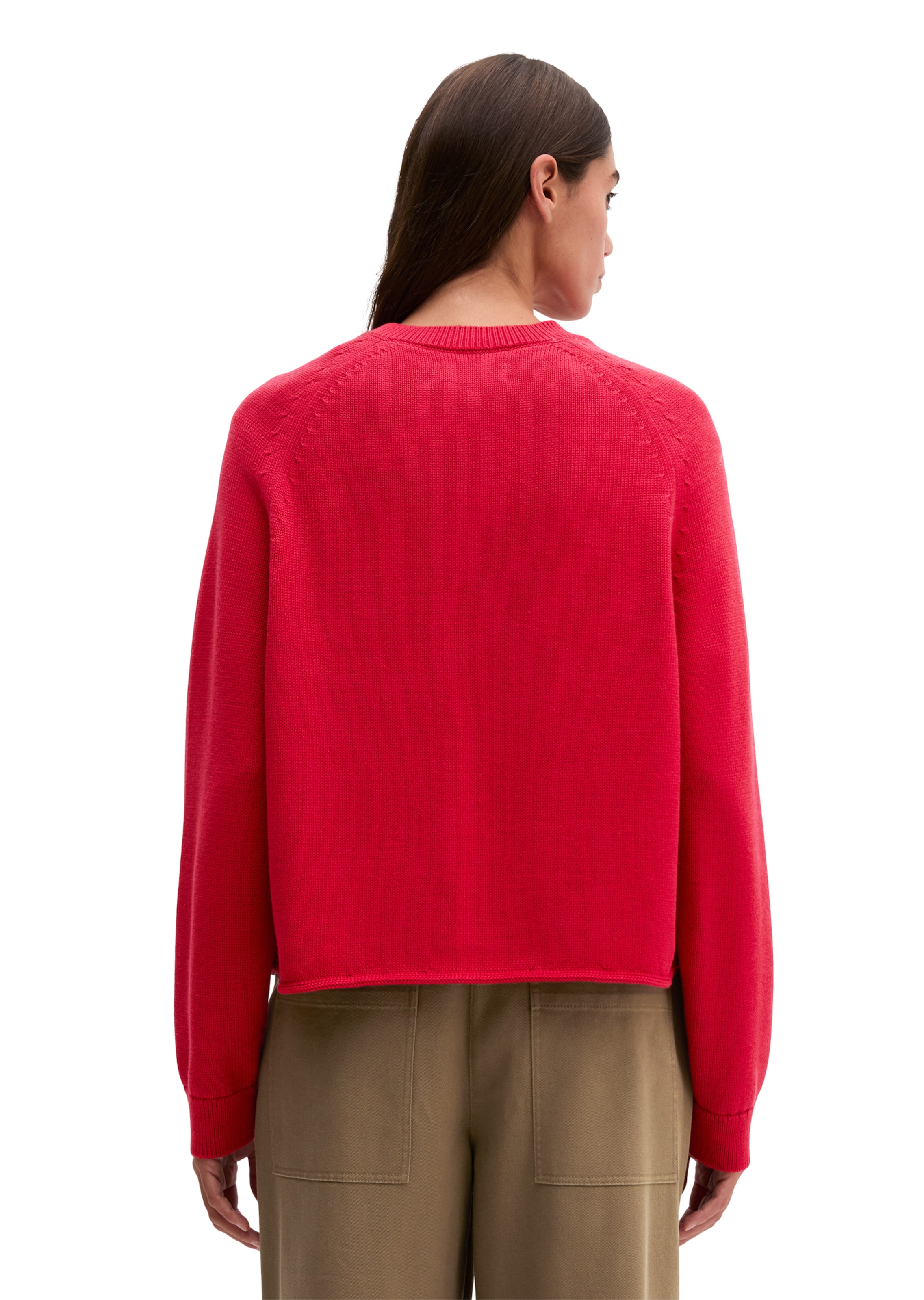 Marc O'Polo Strickjacke in Rot: Rückseite