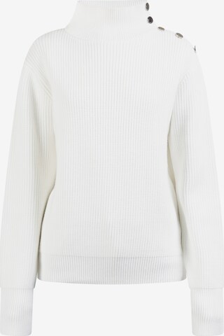 DreiMaster Maritim Sweater 'Palpito' in White: front