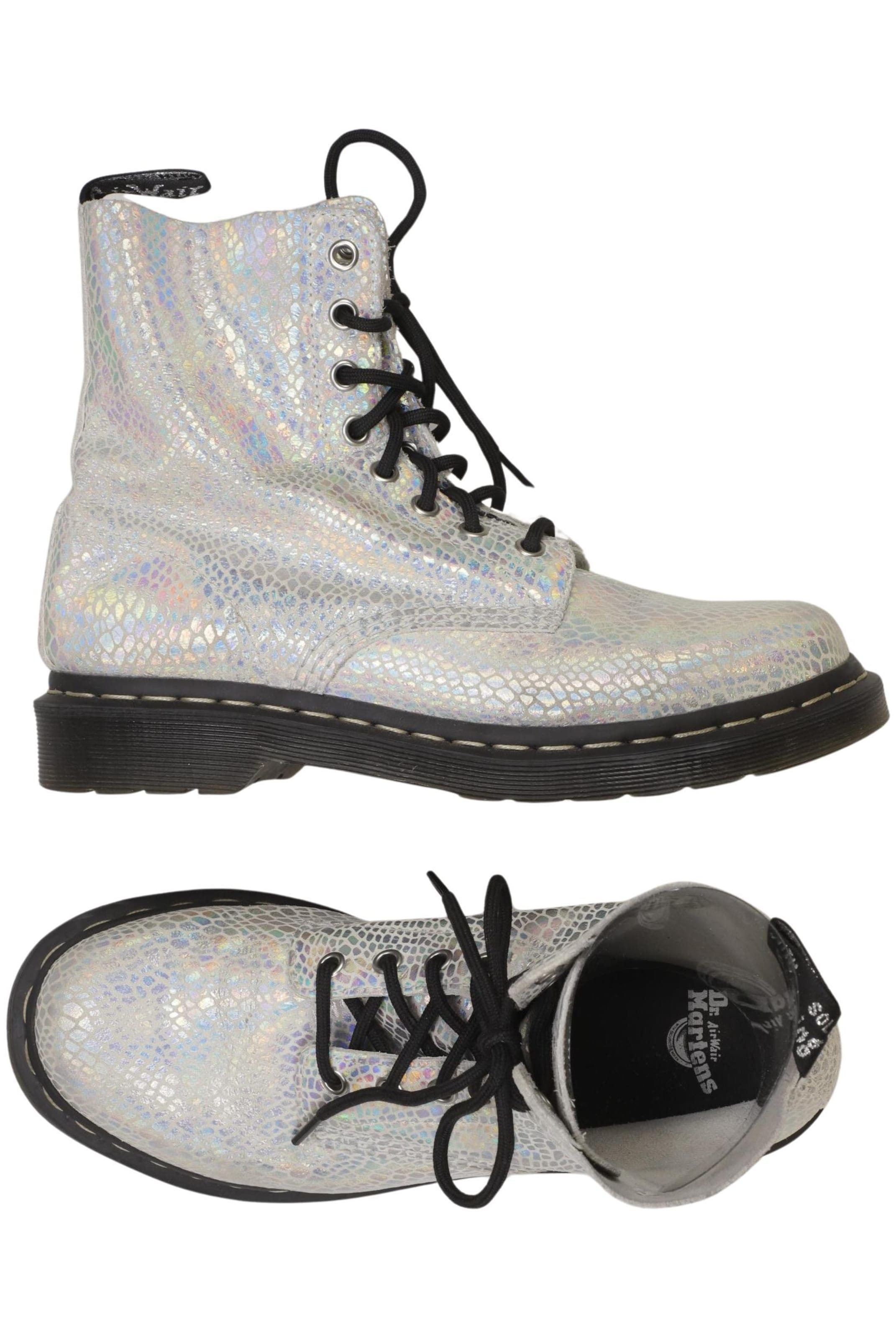 Dr. Martens Dress Boots in 39 in Silver: front