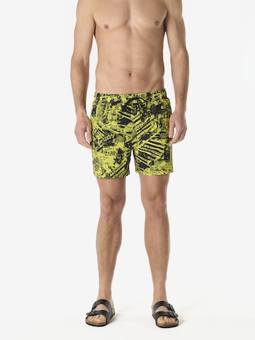 Shorts de bain KOROSHI en jaune : devant