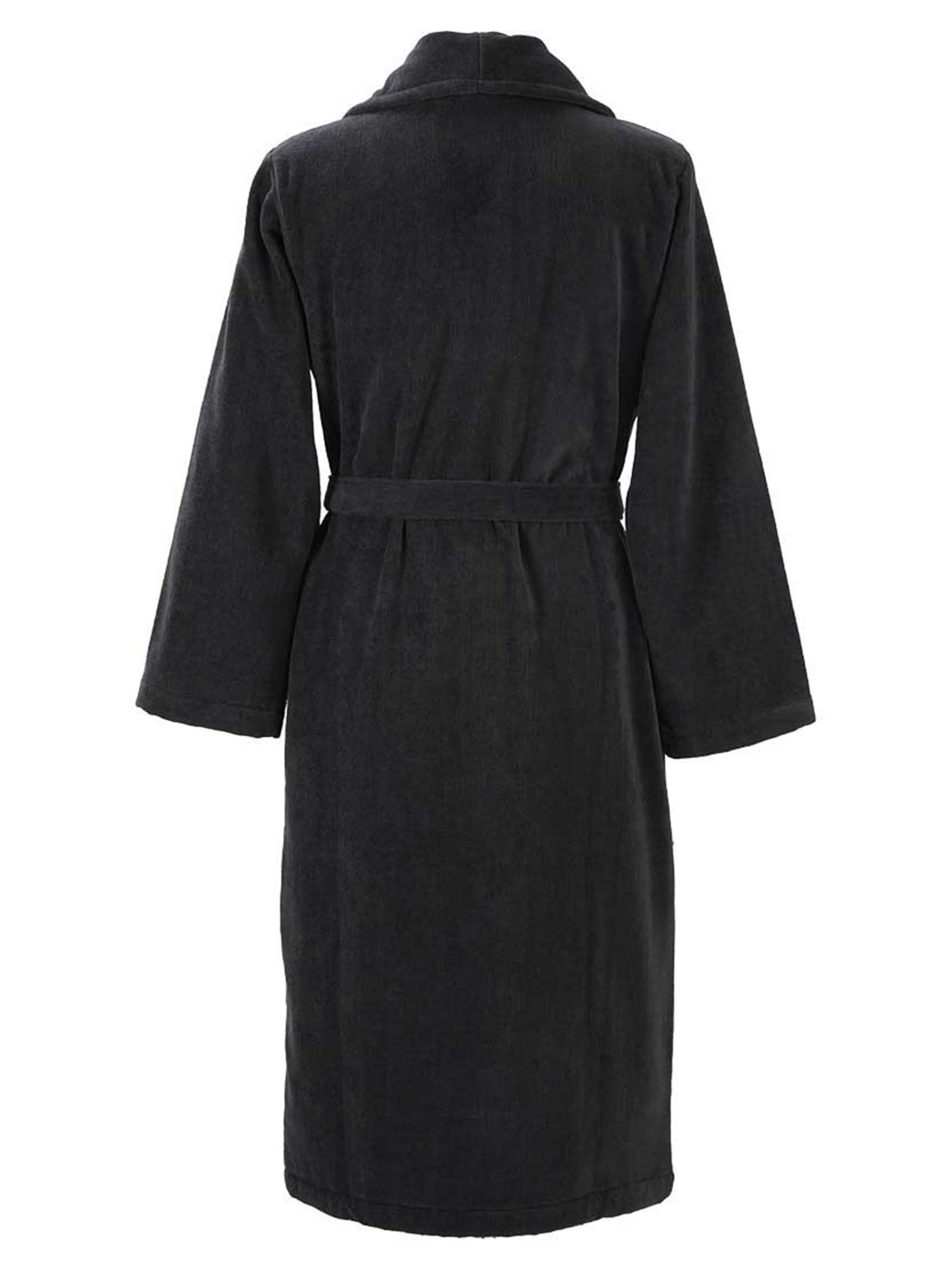 LACOSTE Long Bathrobe 'LRENE' in Black