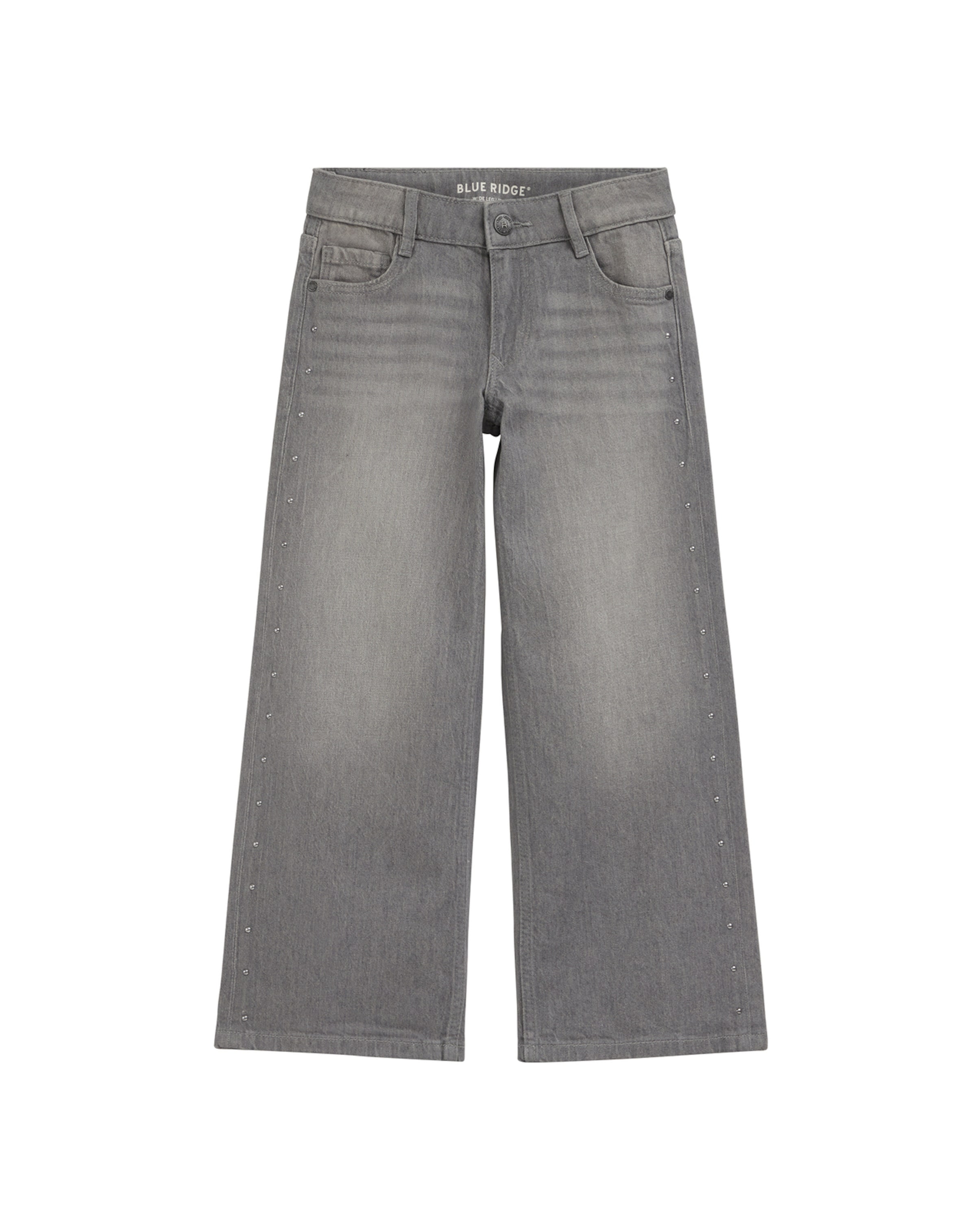 WE Fashion - Pierna ancha Vaquero en gris: frente