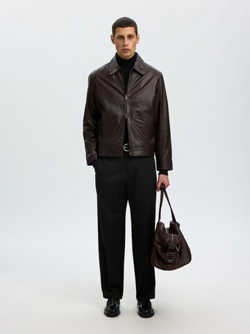 SELECTED Loosefit Pantalon in Zwart