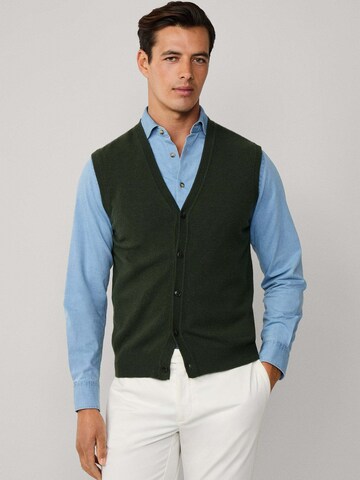 Hackett London Strickweste in Grün: Vorderseite