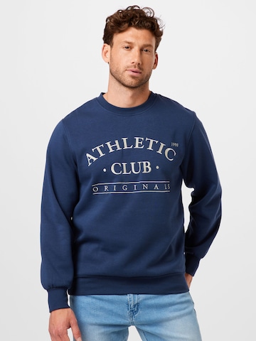 JACK & JONES Sweatshirt 'TOBIAS' in Blau: predná strana