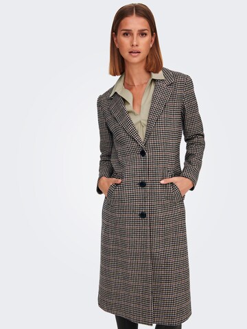 JDY Between-Seasons Coat 'Emma' in Brown: front